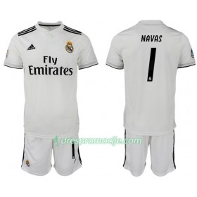Real Madrid Dres NAVAS 1 Dječji Domaći 2018/19 Kratkih Rukava